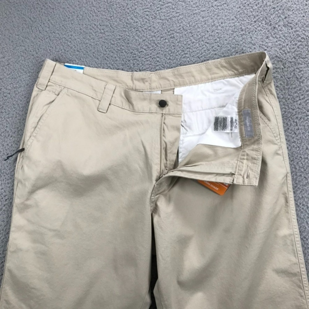 COLUMBIA Pants Mens Size 40x31 (Tag 40x32) Flex‎ ROC Straight Leg Omni-Shade NEW - Picture 7 of 16